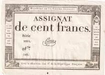 France 100 Francs - 18 Nivose An III - (07.01.1795) - Sign. Pierre - S&eacute;rie 1092