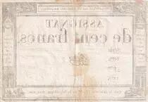 France 100 Francs - 18 Nivose An III - (07.01.1795) - Sign. Pierre - S&eacute;rie 1479 - L.173