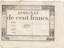 France 100 Francs - 18 Nivose An III - (07.01.1795) - Sign. Pierre - S&eacute;rie 2030
