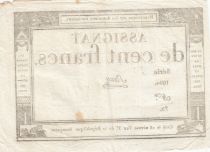 France 100 Francs - 18 Nivose An III - (07.01.1795) - Sign. Saxy - Serial 1694