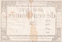 France 100 Francs - 18 Nivose An III - (07.01.1795) - Sign. Saxy - Série 1738 - L.173