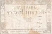 France 100 Francs - 18 Nivose An III - (07.01.1795) - Sign. Taizy  - Serial 640 - P.78