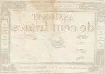 France 100 Francs - 18 Nivose An III - (07.01.1795) - Sign. Taizy - Serial 591