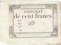 France 100 Francs - 18 Nivose An III - (07.01.1795) - Sign. Tuet - S&eacute;rie 1609