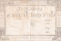 France 100 Francs - 18 Nivose An III - (07.01.1795) - Sign. Vial  - Serial 1879 - P.78