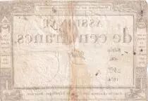 France 100 Francs - 18 Nivose An III - (07.01.1795) - Sign. Vienoz  - Serial 406 - P.78