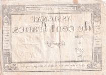 France 100 Francs - 18 Nivose An III - (07.01.1795) - Sign. Vorgier - L.173