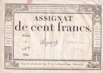 France 100 Francs - 18 Nivose An III - (07.01.1795) - Sign. Vorgier - P.78