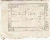 France 100 Francs - 18 Nivose An III - (07.01.1795) - Sign. Vorgier - S&eacute;rie 3420