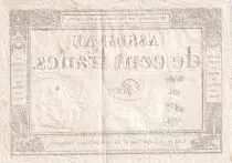 France 100 Francs - 18 Nivose An III - (07.01.1795) - Sign. Warin - P.78