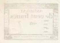 France 100 francs - 18 Nivose An III - 1794 - Sign. Berton - S&eacute;rie 5519