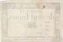 France 100 francs - 18 Nivose An III - 1794 - Sign. Boitet - Serial 1883