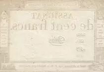 France 100 francs - 18 Nivose An III - 1794 - Sign. Chibout - Serial 5039