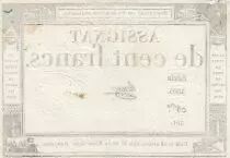 France 100 francs - 18 Nivose An III - 1794 - Sign. Henry - Série 3605