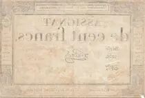 France 100 francs - 18 Nivose An III - 1794 - Sign. Lehord - Serial 2836