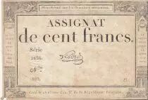 France 100 francs - 18 Nivose An III - 1794 - Sign. Lehord - Série 2836