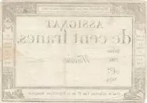 France 100 francs - 18 Nivose An III - 1794 - Sign. Morin - Serial 760