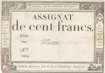 France 100 francs - 18 Nivose An III - 1794 - Sign. Morin - Série 760