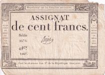 France 100 Francs - 18 Nivose An III - 7.1.1795 - F - Sign. Bajot