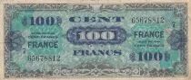 France 100 Francs - Allied Military Currency - 1944 - Serial 7