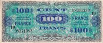 France 100 Francs - Allied Military Currency - 1945 - Serial 10 - VF - P.123e