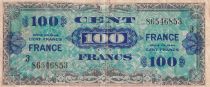 France 100 Francs - Allied Military Currency - 1945 - Serial 3 - P.123