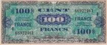 France 100 Francs - Allied Military Currency - 1945 - Serial 4 - P.123