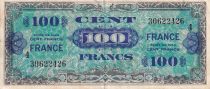 France 100 Francs - Allied Military Currency - 1945 - Serial 4 - P.123