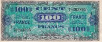 France 100 Francs - Allied Military Currency - 1945 - Serial 4 - VF - P.123c