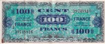 France 100 Francs - Allied Military Currency - 1945 - Serial 7 - P.123