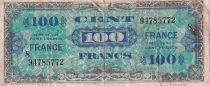 France 100 Francs - Allied Military Currency - 1945 - Serial 8 - F - P.123c