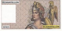 France 100 Francs - Athena - Echantillon Echantillon 10103 - Type Delacroix
