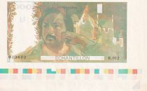 France 100 Francs - Balzac 1980 - Epreuve recto verso sans filigrane avec code couleur - Echantillon - NEUF