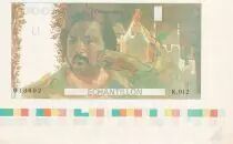 France 100 Francs - Balzac 1980 - Epreuve recto verso sans filigrane avec code couleur - Echantillon - NEUF