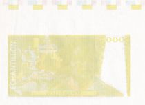France 100 Francs - Balzac 1980 - Epreuve sans filigrane avec code couleurs - Verso jaune - Echantillon - NEUF