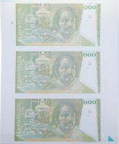 France 100 Francs - Balzac 1980 - No cut sheet with watermark - UNC