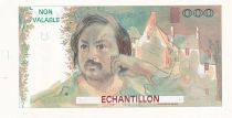 France 100 Francs - Balzac 1980 - Proof recto verso with watermark - Echantillon - P. UNC