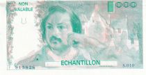 France 100 Francs - Balzac 1980 - Proof with watermark - Serial varieties -  Echantillon - AU