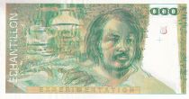 France 100 Francs - Balzac 1980 - Test note with watermark