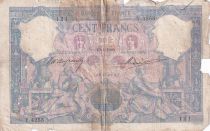 France 100 Francs - Blue and Pink - 13-01-1905 - Serial Y.4255 - P.65