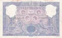 France 100 Francs - Blue and pink - 1899 - Serial W.2630