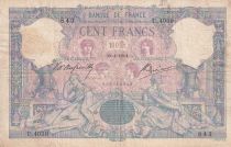 France 100 Francs - Blue and pink - 1904 - Serial U.4039 - F - P.65