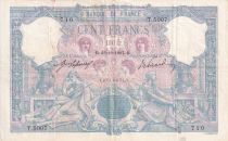 France 100 Francs - Blue and pink - 1907 - Serial T.5007 - VF - P.65