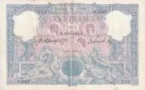 France 100 Francs - Blue and pink - 1907 - Serial T.5007 - VF - P.65