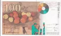 France 100 Francs - Cezanne - 1997 - Serial D.007