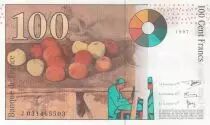 France 100 Francs - Cezanne - 1997 - Serial J031