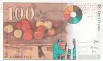 France 100 Francs - Cezanne - 1997 - Serial X