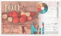 France 100 Francs - Cezanne - 1997 - S&eacute;rie A.027