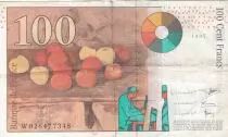 France 100 Francs - Cézanne - 1997 - Série W