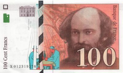 France 100 Francs - Cezanne - 1997 - S�rie X.012